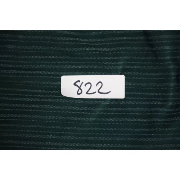 Untuckit Miro Polo Shirt Mens XL Green Striped Spread Collared Logo Embroidered - Picture 9 of 9
